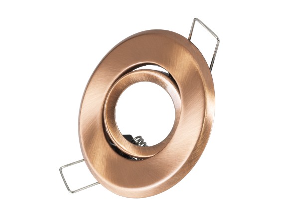 GLOBOSTAR® DELTA 77805 Χωνευτή Κινούμενη Βάση για Σποτ MR11 με Ντουί GU10/GU5.3 IP20 - Χάλκινο - Μ7 x Π7 x Υ2.1cm / Q5.5cm