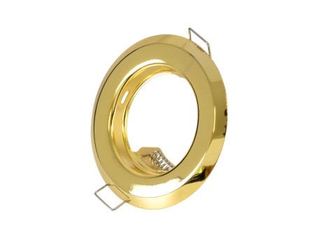 GLOBOSTAR® DELTA 77811 Χωνευτή Βάση για Σποτ MR16 με Ντουί GU10/GU5.3 IP20 - Χρυσό Πλατίνα - Μ8.3 x Π8.3 x Υ3.1cm / Q6cm