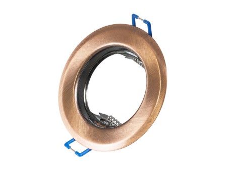 GLOBOSTAR® DELTA 77812 Χωνευτή Βάση για Σποτ MR16 με Ντουί GU10/GU5.3 IP20 - Χάλκινο - Μ8.3 x Π8.3 x Υ3.1cm / Q6cm