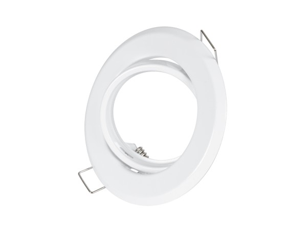 GLOBOSTAR® RAFY 77814 Χωνευτή Κινούμενη Βάση για Σποτ MR16 με Ντουί GU10/GU5.3 IP20 - Λευκό - Μ9.2 x Π9.2 x Υ3.1cm / Q7cm