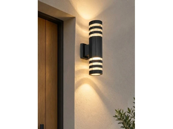 GLOBOSTAR® ORION 77887 Μοντέρνο Φωτιστικό Τοίχου - Απλίκα με Ντουί 2 x GU10 AC 220-240V Αδιάβροχο IP65 - Μαύρο Ματ - Μ9 x Π15 x Υ35.5cm GLOBOSTAR® ORION 77887 Μοντέρνο Φωτιστικό Τοίχου - Απλίκα με Ντουί 2 x GU10 AC 220-240V Αδιάβροχο IP65 - Μαύρο Ματ - Μ9 x Π15 x Υ35.5cm