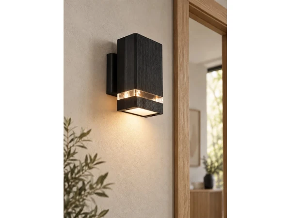 GLOBOSTAR® QUATRO 77896 Μοντέρνο Φωτιστικό Τοίχου - Απλίκα με Ντουί 1 x GU10 AC 220-240V Αδιάβροχο IP65 - Μαύρο Ματ - Μ11 x Π13 x Υ17.5cm GLOBOSTAR® QUATRO 77896 Μοντέρνο Φωτιστικό Τοίχου - Απλίκα με Ντουί 1 x GU10 AC 220-240V Αδιάβροχο IP65 - Μαύρο Ματ - Μ11 x Π13 x Υ17.5cm