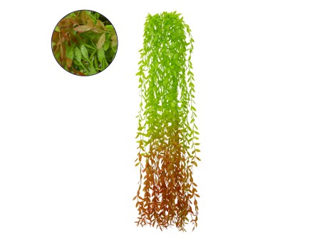 GloboStar® 78057 Τεχνητό Κρεμαστό Φυτό Διακοσμητικών Κλαδιών με Πράσινο και Καφέ Φύλλωμα Ευρωπαϊκή Τέφρα Μ30 x Y100 x Π10cm - Σετ 5 Τεμαχίων