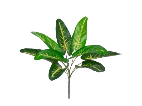 GloboStar® BUMP CANE 78227 Τεχνητό Φυτό Βουβόχορτο - Μπουκέτο Διακοσμητικών Φυτών - Κλαδιών με Φύλλωμα Πράσινο Υ36cm