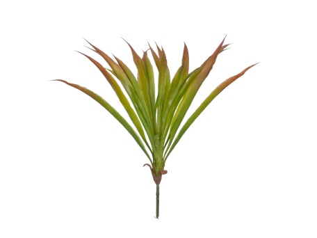 GloboStar® CORDYLINE 78229 Τεχνητό Φυτό Κορδιλύνη - Μπουκέτο Διακοσμητικών Φυτών - Κλαδιών με Φύλλωμα Πράσινο - Κόκκινο Υ34cm