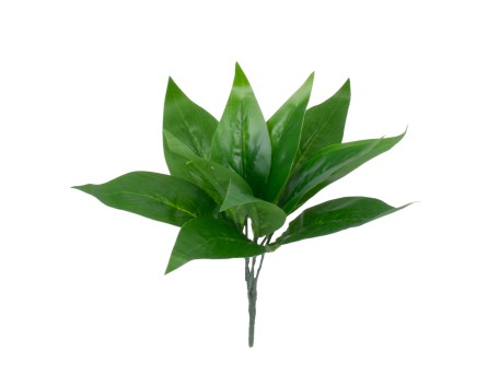 GloboStar® ARROW ROOT 78231 Τεχνητό Φυτό Αραρούτι - Μπουκέτο Διακοσμητικών Φυτών - Κλαδιών με Φύλλωμα Πράσινο Υ27cm