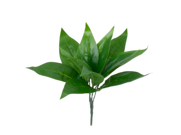 GloboStar® ARROW ROOT 78231 Τεχνητό Φυτό Αραρούτι - Μπουκέτο Διακοσμητικών Φυτών - Κλαδιών με Φύλλωμα Πράσινο Υ27cm