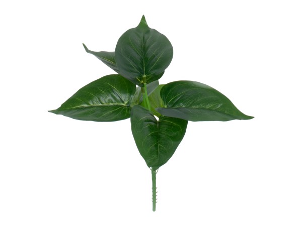GloboStar® POTHOS 78266 Τεχνητό Φυτό Πόθος - Μπουκέτο Διακοσμητικών Φυτών - Κλαδιών με Φύλλωμα Πράσινο Υ28cm