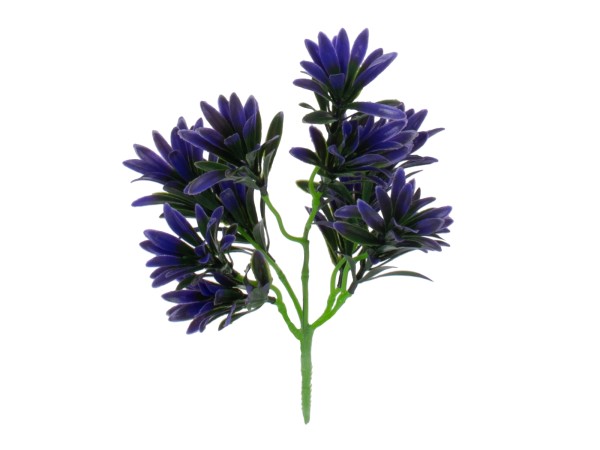 GloboStar® PURPLE MAKI 78282 Τεχνητό Φυτό Ποδόκαρπος Μωβ - Μπουκέτο Διακοσμητικών Φυτών - Κλαδιών με Φύλλωμα Μωβ Υ28cm