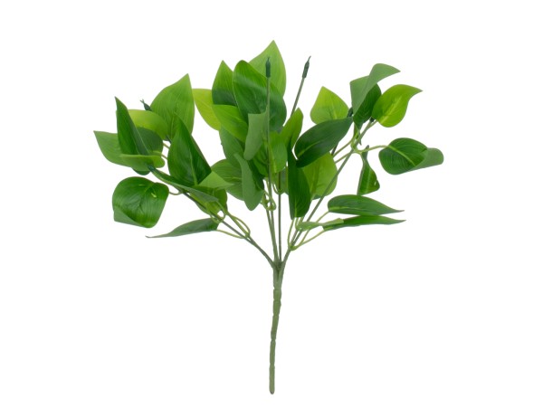 GloboStar® WATER PLANTAIN 78284 Τεχνητό Φυτό Άλισμα - Μπουκέτο Διακοσμητικών Φυτών - Κλαδιών με Φύλλωμα Πράσινο Υ30cm