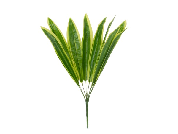 GloboStar® CORN PLANT 78285 Τεχνητό Φυτό Δράκαινα Αρωματική - Μπουκέτο Διακοσμητικών Φυτών - Κλαδιών με Φύλλωμα Πράσινο - Κίτρινο Υ48cm