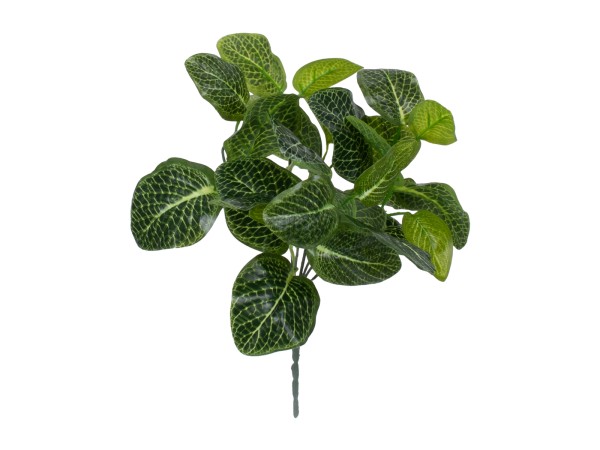 GloboStar® NERVE PLANT 78300 Τεχνητό Φυτό Φιτόνια - Μπουκέτο Διακοσμητικών Φυτών - Κλαδιών με Φύλλωμα Πράσινο Υ32cm