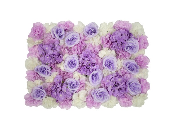 GloboStar® 78305 Συνθετικό Πάνελ Λουλουδιών - Κάθετος Κήπος Τριαντάφυλλο - Ορτανσία - Βιολέτα Μ60 x Υ40 x Π7cm GloboStar® 78305 Συνθετικό Πάνελ Λουλουδιών - Κάθετος Κήπος Τριαντάφυλλο - Ορτανσία - Βιολέτα Μ60 x Υ40 x Π7cm