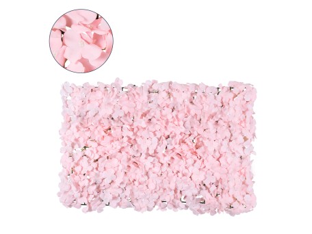 GloboStar® 78320 Συνθετικό Πάνελ Λουλουδιών - Κάθετος Κήπος Ορτανσία Λιλά Μ60 x Υ40 x Π5cm