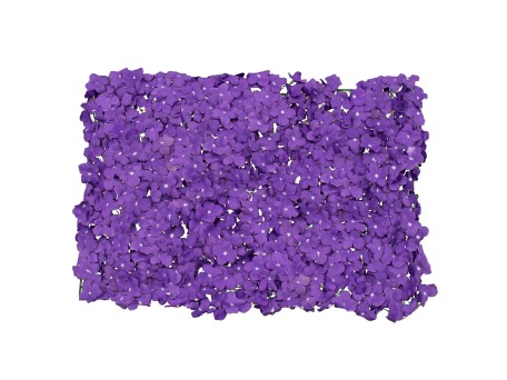 GloboStar® 78326 Συνθετικό Πάνελ Λουλουδιών - Κάθετος Κήπος Ορτανσία Μωβ Μ60 x Υ40 x Π5cm