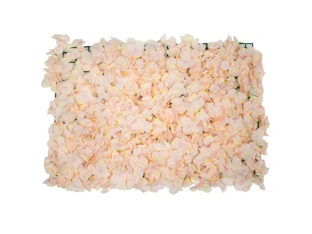 GloboStar® 78327 Συνθετικό Πάνελ Λουλουδιών - Κάθετος Κήπος Άγρια Ορτανσία Σομόν Μ60 x Υ40 x Π5cm