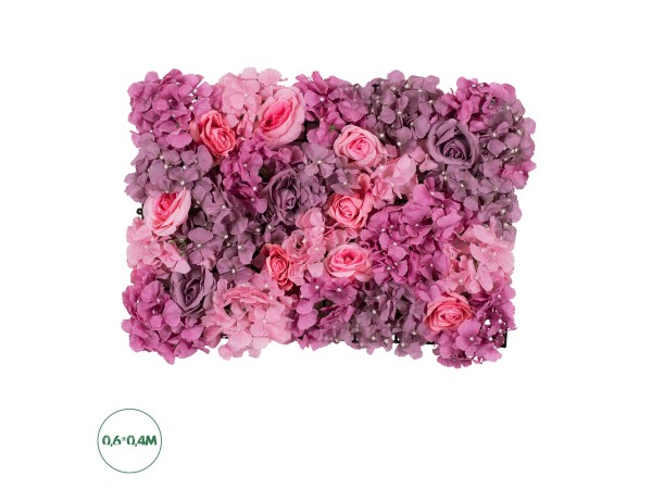 GloboStar® Artificial Garden ROSES STORY PURPLE 78336 Τεχνητό Διακοσμητικό Πάνελ Λουλουδιών - Κάθετος Κήπος σύνθεση Αμβροσία Μ60 x Π40 x Υ6cm GloboStar® Artificial Garden ROSES STORY PURPLE 78336 Τεχνητό Διακοσμητικό Πάνελ Λουλουδιών - Κάθετος Κήπος σύνθεση Αμβροσία Μ60 x Π40 x Υ6cm