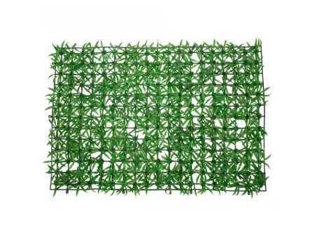GloboStar® 78403 Artificial - Συνθετικό Τεχνητό Διακοσμητικό Πάνελ Φυλλωσιάς - Κάθετος Κήπος Γρασίδι Πράσινο Μ60 x Υ40 x Π4cm