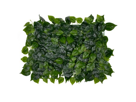 GloboStar® 78404 Artificial - Συνθετικό Τεχνητό Διακοσμητικό Πάνελ Φυλλωσιάς - Κάθετος Κήπος Φυλλόδεντρο Πράσινο Μ60 x Υ40 x Π4cm