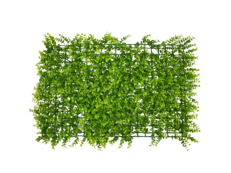 GloboStar® 78416 Artificial - Συνθετικό Τεχνητό Διακοσμητικό Πάνελ Φυλλωσιάς - Κάθετος Κήπος Καυκάσιο Πυξάρι Πράσινο Μ60 x Υ40 x Π4cm