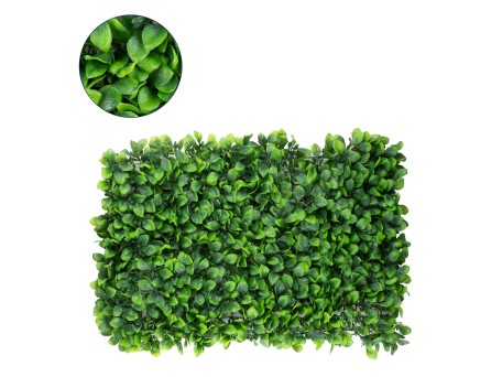 GloboStar® 78425 Artificial - Συνθετικό Τεχνητό Διακοσμητικό Πάνελ Φυλλωσιάς - Κάθετος Κήπος Πεπερομία - Πράσινο Μ60 x Υ40 x Π8cm