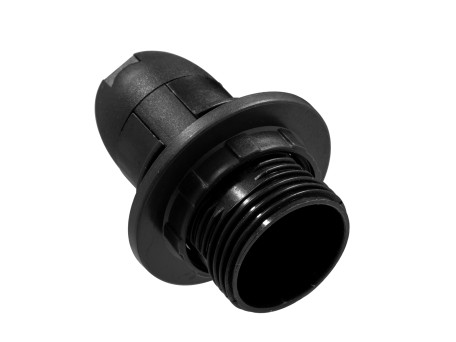 GloboStar® 78961 ΣΕΤ Ντουί E14 με Ροδέλα Πλαστικό Μάυρο DIY