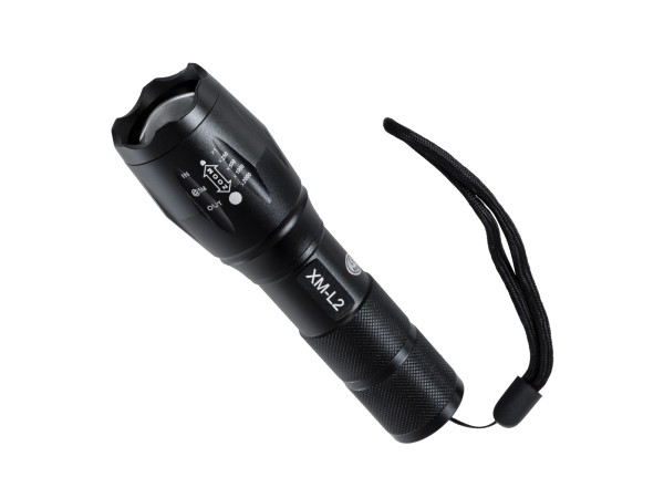 GLOBOSTAR® HANDLAMP 79041 Φακός Χειρός LED 10W 1000lm 5~60° DC 5V με Επαναφορτιζόμενη Μπαταρία Li-ion 3.7V 1x18650 3000mAh IP20 Ψυχρό Λευκό 6000K - CREE XML2-T6 Chip - Μ13.5 x Π4 x Υ4cm - 1 Χρόνο Εγγύηση