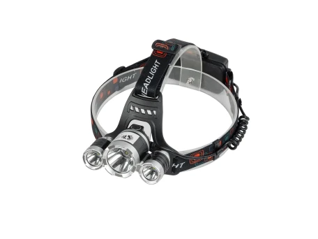 GloboStar® 79057 Φακός Κεφαλής Επαναφορτιζόμενος LED CREE XML2-T6 Chip 30 Watt 3000lm με 2 x 18650 Μπαταρίες 6000mAh Ψυχρό Λευκό 6000K