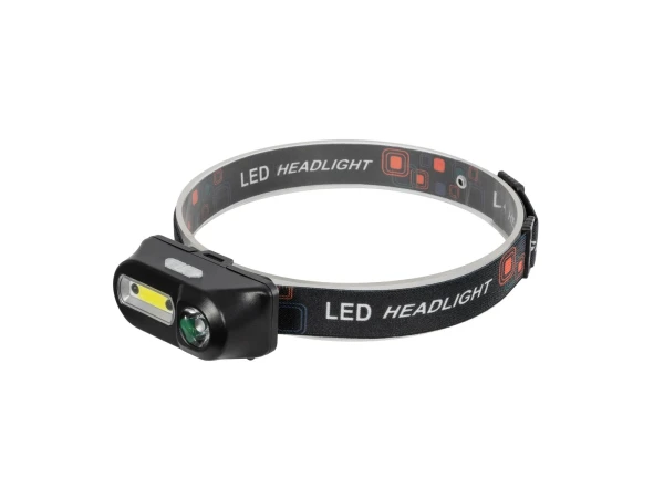 GLOBOSTAR® HEADLAMP 79066 Φακός Κεφαλής με Αισθητήρα Hand Swipe LED 25W 2500lm 60° DC 5V με USB-C με Επαναφορτιζόμενη Μπαταρία Li-ion 3.7V 1x18650 4800mAh Αδιάβροχο IP54 Ψυχρό Λευκό 6000K - CREE COB Chip - Μ8.5 x Π4 x Υ4cm - 2 Χρόνια Εγγύηση
