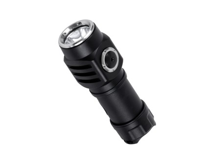 GloboStar® 79076 Φορητός Φακός Χειρός Επαναφορτιζόμενος LED Luminus SST20 10W 500lm 30° Μοιρών με 1 x 16340 Μπαταρία 800mAh USB 2.0 3 Modes Αδιάβροχο IP54 Ψυχρό Λευκό 6000K