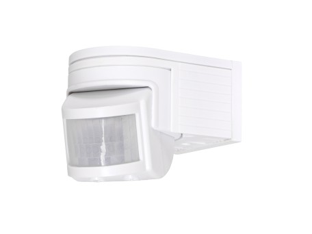 GloboStar® 79092 Επίτοιχος PIR Ανιχνευτής-Αισθητήρας Κίνησης 180° 6m Motion Sensor AC 230V Max 1380W