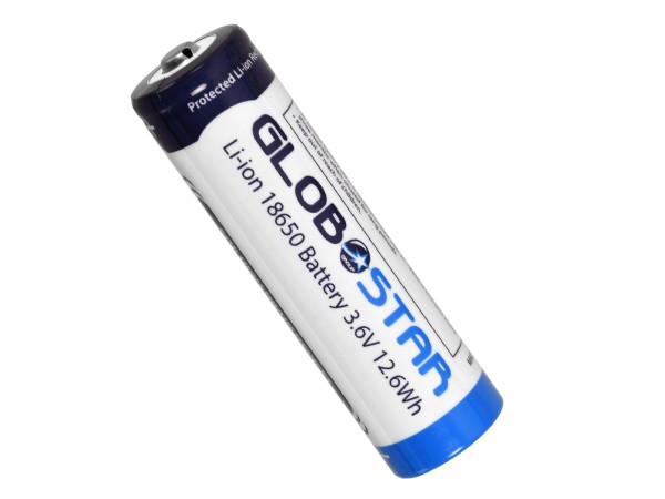GLOBOSTAR® BATTERY 79093 Ανταλλακτική Επαναφορτιζόμενη Μπαταρία Li-ion 3.6V 12.6Wh 18650 3600mAh με Overcharge / Discharge Προστασία - Μ6.7 x Π1.7 x Υ1.7cm - 1 Χρόνο Εγγύηση