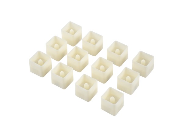 GloboStar® CANDLE 79538 ΣΕΤ 12 x Διακοσμητικά Realistic Κεράκια με LED Εφέ Κινούμενης Φλόγας - Μπαταρίας 12 x CR2032 Θερμό Λευκό 2700K Μπεζ L3.5 x W3.5 x H3.5cm GloboStar® CANDLE 79538 ΣΕΤ 12 x Διακοσμητικά Realistic Κεράκια με LED Εφέ Κινούμενης Φλόγας - Μπαταρίας 12 x CR2032 Θερμό Λευκό 2700K Μπεζ L3.5 x W3.5 x H3.5cm