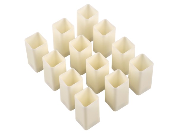 GloboStar® CANDLE 79540 ΣΕΤ 12 x Διακοσμητικά Realistic Κεράκια με LED Εφέ Κινούμενης Φλόγας - Μπαταρίας 12 x CR2032 Θερμό Λευκό 2700K Μπεζ L3.7 x W3.7 x H7.5cm GloboStar® CANDLE 79540 ΣΕΤ 12 x Διακοσμητικά Realistic Κεράκια με LED Εφέ Κινούμενης Φλόγας - Μπαταρίας 12 x CR2032 Θερμό Λευκό 2700K Μπεζ L3.7 x W3.7 x H7.5cm