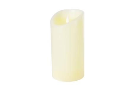 GLOBOSTAR® FIREFLAME 79543 Διακοσμητικό Κερί Παραφίνης με Εφέ Κινούμενης Φλόγας & IR Ασύρματο Χειριστήριο LED 0.5W 25lm 180° DC 3V με 2xAA Μπαταρίες IP20 Θερμό Λευκό 2700K Dimmable - Μ10 x Π10 x Υ20cm - 2 Χρόνια Εγγύηση