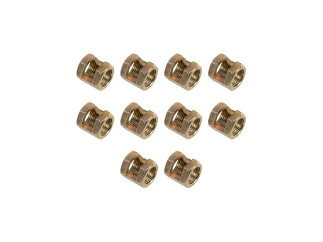 GLOBOSTAR® PIPEADAPT 79593 Μεταλλικός DIY Σύνδεσμος για Ολόπασους Σωλήνες Φωτιστικών - Μ1.3 x Π1.3 x Υ1.5cm - Πακέτο 10 Τεμαχίων