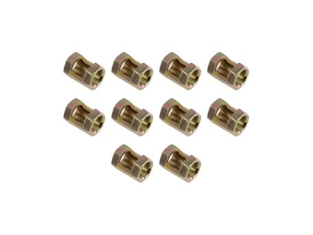 GLOBOSTAR® PIPEADAPT 79594 Μεταλλικός DIY Σύνδεσμος για Ολόπασους Σωλήνες Φωτιστικών - Μ1.3 x Π1.3 x Υ2cm - Πακέτο 10 Τεμαχίων