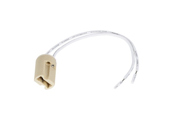 GloboStar® 79597 Κεραμικό Ντουί G9 με 15CM Καλώδιο D1.8 x H2.6cm