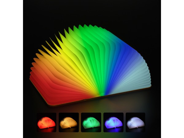 GLOBOSTAR® BOOKDECO 79636 Μοντέρνο Επιτραπέζιο Φωτιστικό Πορτατίφ LED 4W 250lm 180° DC 5V με USB 2.0 & Επαναφορτιζόμενη Μπαταρία Li-ion 3.2V 1000mAh IP20 Πολύχρωμο RGB - Μπεζ - Μ21.5 x Π16.5 x Υ2.2cm - 2 Χρόνια Εγγύηση