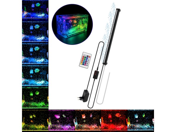 GLOBOSTAR® AQUARIUS 79676 Φωτιστικό Ενυδρείου με Οξυγονωτή & IR Ασύρματο Χειριστήριο LED 18W 900lm 180° AC 220-240V Αδιάβροχο IP68 Πολύχρωμο RGB Dimmable - Sanan SMD Chip - Μαύρο - Μ45 x Π2.8 x Υ1.3cm - 2 Χρόνια Εγγύηση GLOBOSTAR® AQUARIUS 79676 Φωτιστικό Ενυδρείου με Οξυγονωτή & IR Ασύρματο Χειριστήριο LED 18W 900lm 180° AC 220-240V Αδιάβροχο IP68 Πολύχρωμο RGB Dimmable - Sanan SMD Chip - Μαύρο - Μ45 x Π2.8 x Υ1.3cm - 2 Χρόνια Εγγύηση