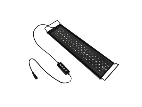 GLOBOSTAR® AQUARIUS 79679 Φωτιστικό Ενυδρείου με Ενσωματωμένο Χειριστήριο LED 16W 800lm 120° AC 220-240V Αδιάβροχο IP44 Πολύχρωμο RGBW Dimmable - Sanan SMD Chip - Μαύρο - Μ45 x Π11 x Υ3cm - 2 Χρόνια Εγγύηση