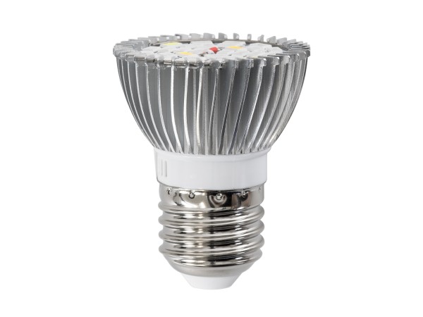 GloboStar® 79691 Σποτ LED E27 MR16 28W 300lm 120° AC 220-240V IP20 Grow Light Full Spectrum - LED Σποτ Ανάπτυξης Φυτών για Κάλυψη Επιφάνειας 0.6m x 0.6m Πλήρους Φάσματος Φ5 x Υ6cm - Μωβ, Μπλε & Κόκκινο - 2 Χρόνια Εγγύηση