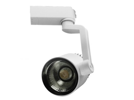 GloboStar S-40043 Διφασικό Bridgelux COB LED Φωτιστικό Σποτ Ράγας 15W 230V 1500lm 24° Θερμό Λευκό 3000k