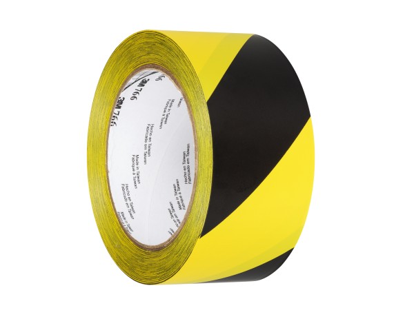 GloboStar® 79954 3M 766Τ Original Αυτοκόλλητη Ταινία Σήμανσης Προειδοποίησης Κινδύνου Μαύρο - Κίτρινο Π50mm x Μ33 Μέτρα