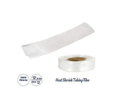 GloboStar® 79969-1 Θερμοσυστελλόμενο - Μακαρόνι Φ30mm/15mm - Τεμάχιο Μήκους 20cm Στεγανοποίησης για Όλες τις Neon Flex LED DC 24V & DC 230V Αδιάβροχο IP65 Μ20 x Π5 x Υ0.35cm - Διάφανο