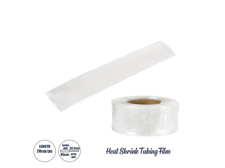 GloboStar® 79971-1 Θερμοσυστελλόμενο - Μακαρόνι Φ50mm/25mm - Τεμάχιο Μήκους 20cm Στεγανοποίησης για Όλες τις Neon Flex LED DC 24V & DC 230V Αδιάβροχο IP65 Μ20 x Π8.2 x Υ0.35cm - Διάφανο