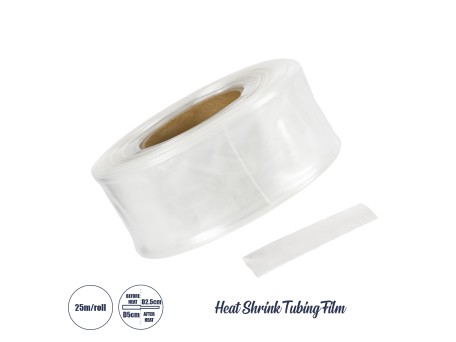 GloboStar® 79971 Θερμοσυστελλόμενο - Μακαρόνι Φ50mm/25mm - Ρολό Μήκους 25m Στεγανοποίησης για Όλες τις Neon Flex LED DC 24V & DC 230V Αδιάβροχο IP65 Φ21 x Υ8.5cm - Διάφανο