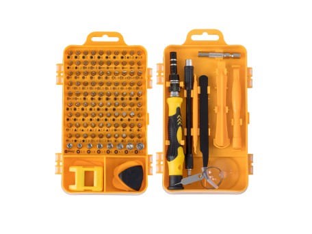 GloboStar® 79998 Επαγγελματικό Mini Σετ Εργαλείων 115 Εξαρτημάτων σε 1 DIY Tool Kit - Για Επισκευές iPhone,Samsung κλπ Κινητά Τηλέφωνα - PC - Laptop - Xbox - Ρολογιών - Οπτικά - Γυαλιά και Γενικών Μικρόεπισκευών Λεπτομέρειας με Μαγνητικό Κατσαβίδι