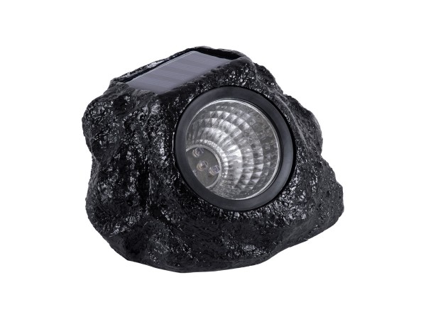 GLOBOSTAR® ROCHLIGHT 71509 Διακοσμητικό Φωτιστικό Κήπου LED 1W 40lm 120° DC 5V με Φωτοβολταϊκό Panel 5V 0.1W & Επαναφορτιζόμενη Μπαταρία Li-ion 3.2V 600mAh Αδιάβροχο IP65 Θερμό Λευκό 2700K - Μ15 x Π12 x Υ10cm - 2 Χρόνια Εγγύηση