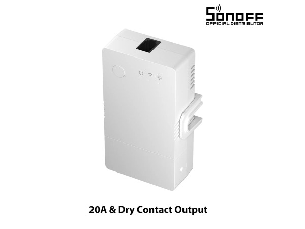 GloboStar® 80082 SONOFF THR320 TH ORIGIN Smart LAN & WiFi 2.4GHz Temperature and Humidity Control AC 100-240V Max 20A GloboStar® 80082 SONOFF THR320 TH ORIGIN Smart LAN & WiFi 2.4GHz Temperature and Humidity Control AC 100-240V Max 20A